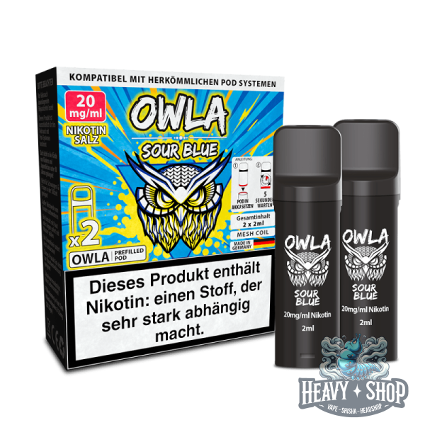 OWLA | Pod | Sour Blue | 20mg/ml | 2 Stück