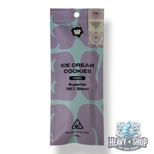 WeedForFriends | 96% Superior Blend Vape | Ice Cream Cookies | 1ml