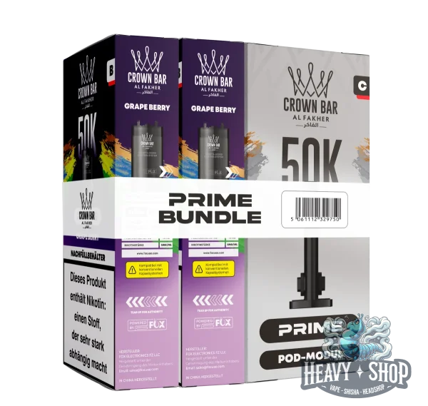 Al Fakher | 50K Hypermax Prime | Grape Berry | Pod Bundle