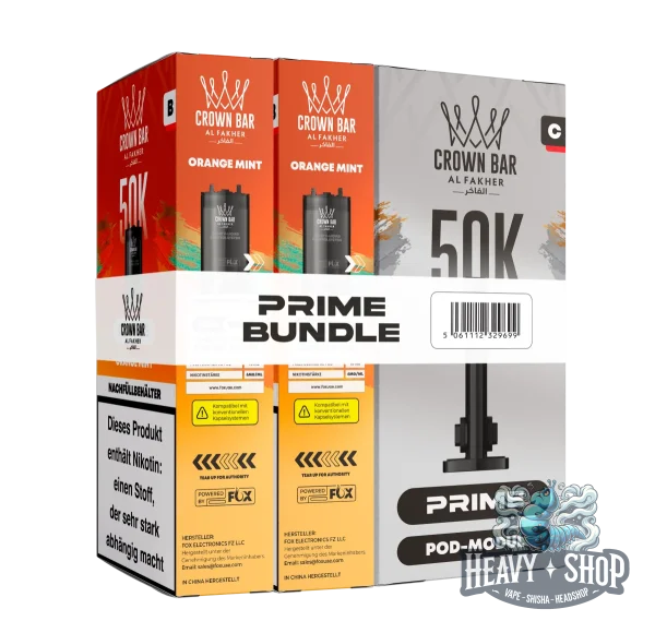 Al Fakher | 50K Hypermax Prime | Orange Mint | Pod Bundle
