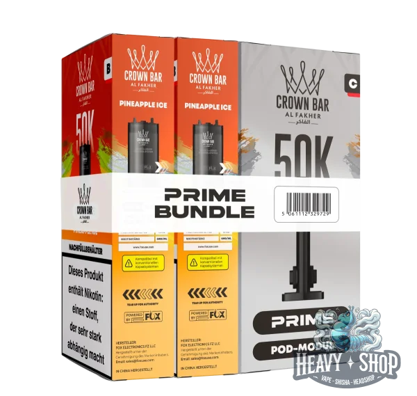 Al Fakher | 50K Hypermax Prime | Pineapple Ice | Pod Bundle