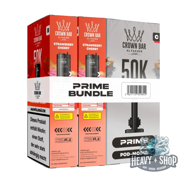 Al Fakher | 50K Hypermax Prime | Strawberry Cherry | Pod Bundle