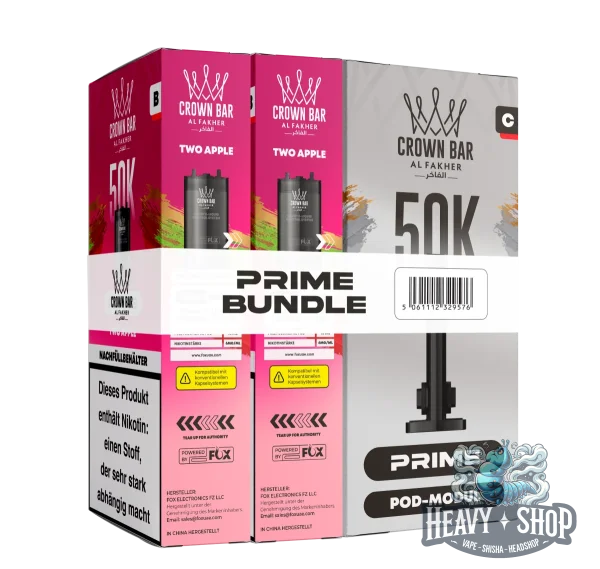 Al Fakher | 50K Hypermax Prime | Two Apple | Pod Bundle
