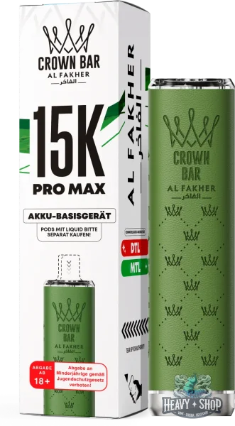 Al Fakher | Basisgerät | 15K Pro Max Green