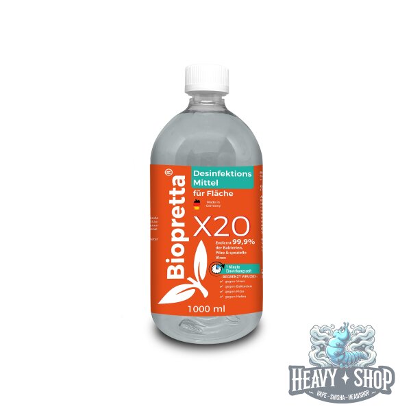 Biopretta | X20 Flächendesinfektionsmittel | 1000ml