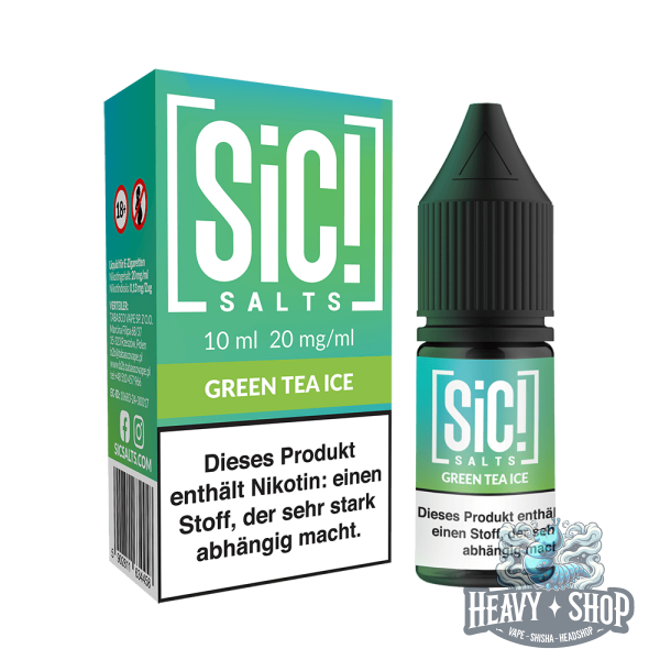 SiC! Salts | Nikotinsalz Liquid - Green Tea Ice - 20mg - 10ml