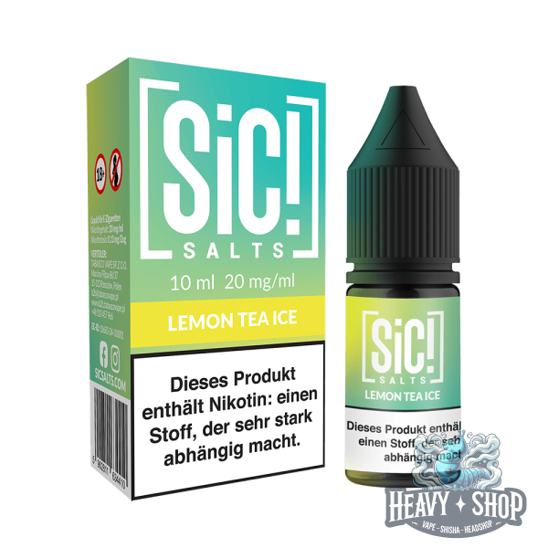 SiC! Salts | Nikotinsalz Liquid - Lemon Tea Ice - 20mg - 10ml