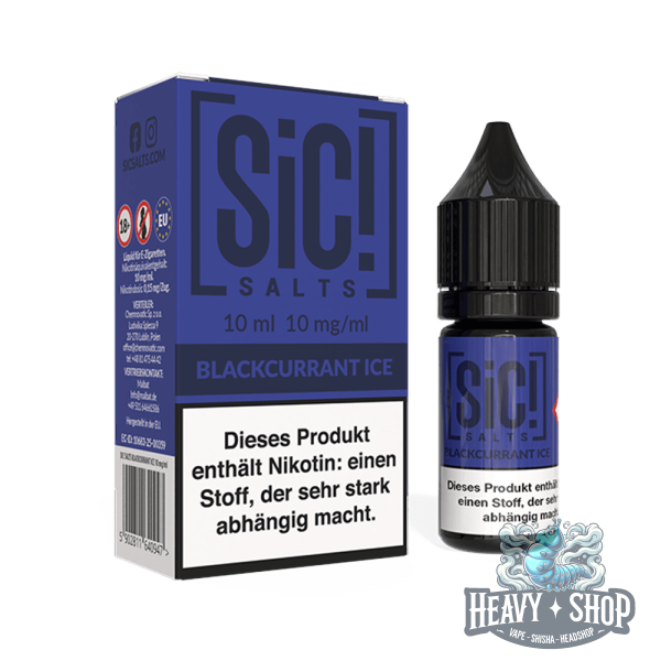 SiC! Salts | Nikotinsalz Liquid - Blackcurrant Ice - 10ml