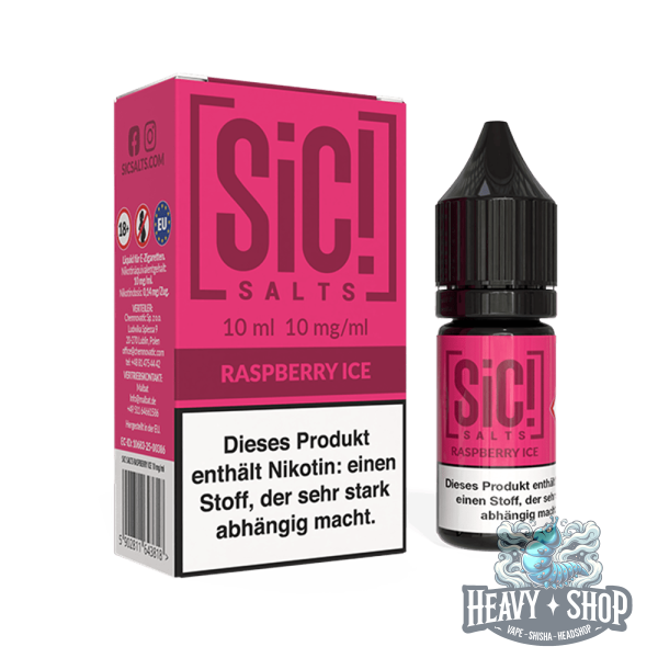 SiC! Salts | Nikotinsalz Liquid - Raspberry Ice - 10ml