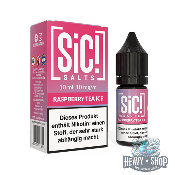 SiC! Salts | Nikotinsalz Liquid - Raspberry Tea Ice - 10ml