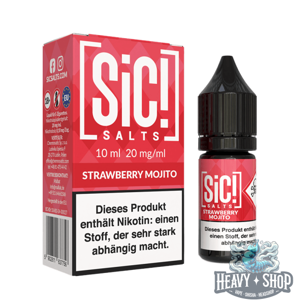 SiC! Salts | Nikotinsalz Liquid - Strawberry Mojito - 10ml