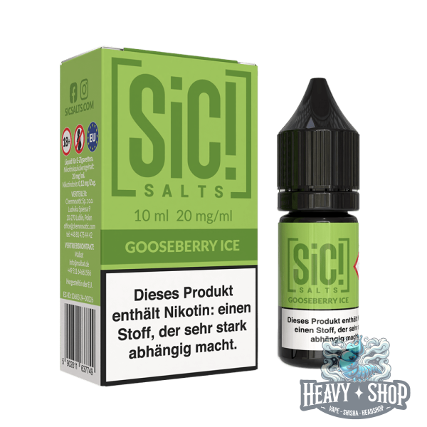 SiC! Salts | Nikotinsalz Liquid - Gooseberry Ice - 10ml