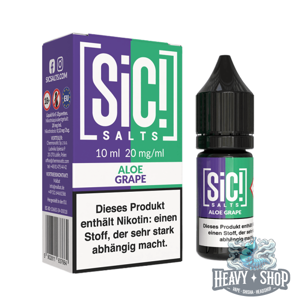SiC! Salts | Nikotinsalz Liquid - Aloe Grape - 10ml