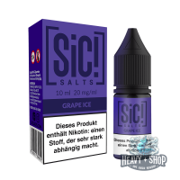 SiC! Salts | Nikotinsalz Liquid - Grape Ice - 20mg - 10ml