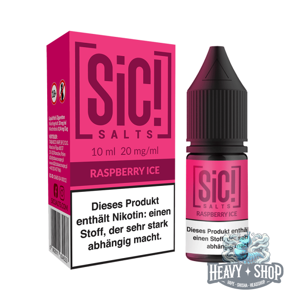 SiC! Salts | Nikotinsalz Liquid - Raspberry Ice - 20mg - 10ml