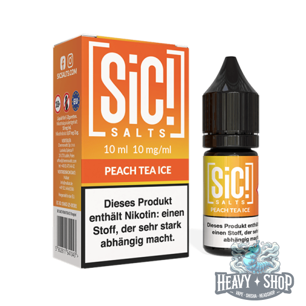 SiC! Salts | Nikotinsalz Liquid - Peach Tea Ice - 10ml