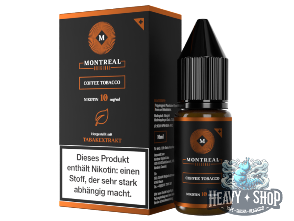 Montreal Original | Nikotinsalz Liquid - Coffee Tobacco - 10mg - 10ml